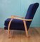 Mid-Century English Velvet Armchair, 1950s 3