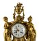Reloj de repisa francés de bronce dorado y mármol de Caron Le Fils a Paris, Imagen 2