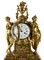 Reloj de repisa francés de bronce dorado y mármol de Caron Le Fils a Paris, Imagen 5