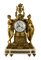 Horloge de Cheminée en Bronze Doré et Marbre de Caron Le Fils à Paris, France, 19ème Siècle 1