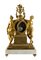 Reloj de repisa francés de bronce dorado y mármol de Caron Le Fils a Paris, Imagen 7