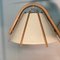 Teak and Linen Ceiling Lamp by Jan Wickelgren for Aneta, Denmark 6