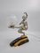 Art Deco Harem Dancer Tischlampe von Van de Voorde 5