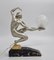 Art Deco Harem Dancer Tischlampe von Van de Voorde 7