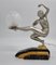 Art Deco Harem Dancer Tischlampe von Van de Voorde 1