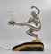 Art Deco Harem Dancer Tischlampe von Van de Voorde 3