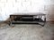 Large Vintage Coffee Table on Black Glass & Chromed Metal Rollers, 1970s 3