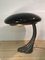 Art Deco Murano Bubble Glass Mushroom Lamp 8