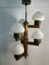 Mid-Century Scandinavian Hanging Pendant in Pine and Opaline Glass 14