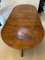 Large Antique Walnut Pedestal Dining Table, Image 10