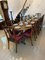 Large Antique Walnut Pedestal Dining Table, Image 5