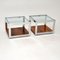 Vintage Wood and Chrome Side Tables by Richard Young from Merrow Associates, Set of 2 3