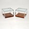 Vintage Wood and Chrome Side Tables by Richard Young from Merrow Associates, Set of 2 4