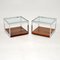 Vintage Wood and Chrome Side Tables by Richard Young from Merrow Associates, Set of 2, Image 4