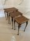 Antique Burr Walnut Nesting Tables, Set of 3 4