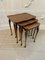 Antique Burr Walnut Nesting Tables, Set of 3 2