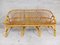 Vintage Rattan Bench, 1960s, Image 1