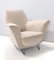 Vintage Italian Ivory-Colored Fabric Armchair by Ico Parisi 4