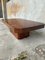 Mid-Century Italian Modern Briar Root Coffee Table with Mirrored Bar Compartment 3