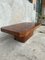 Mid-Century Italian Modern Briar Root Coffee Table with Mirrored Bar Compartment 1