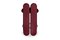 Maroon Glazy Bar Stool by Royal Stranger, Set of 2 5