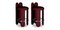 Maroon Glazy Bar Stool by Royal Stranger, Set of 2 1