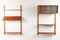 Mueble de pared modular danés vintage de teca, años 60. Juego de 11, Imagen 1