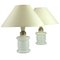 Small Danish Glass Pharmacy Table Lamps by Sidse Werner for Holmegaard, Set of 2 1