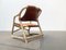 Mid-Century Danish Bamboo and Leather Safari Lounge Chair, 1960s 9