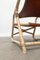 Mid-Century Danish Bamboo and Leather Safari Lounge Chair, 1960s, Image 10