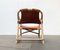 Mid-Century Danish Bamboo and Leather Safari Lounge Chair, 1960s, Image 19