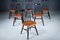 French Fanett Beech and Teak Chairs by Ilmari Tapiovaara, 1960s, Set of 6 7