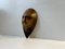 Máscara africana antigua en piedra tallada a mano, Imagen 2