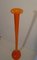 Huge Orange Art Glass Luciano Viscosi Candlestick, Image 8