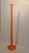 Huge Orange Art Glass Luciano Viscosi Candlestick 5