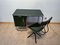 Bauhaus German Green Lacquer Metal Nickel and Steel Tube Desk, Set of 2, Image 4