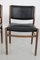 Wooden Chairs with Leatherette Upholstery, Italy, 1960s, Set of 3 11