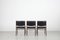 Wooden Chairs with Leatherette Upholstery, Italy, 1960s, Set of 3, Image 5