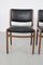 Wooden Chairs with Leatherette Upholstery, Italy, 1960s, Set of 3 9