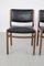 Wooden Chairs with Leatherette Upholstery, Italy, 1960s, Set of 3, Image 9