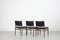 Wooden Chairs with Leatherette Upholstery, Italy, 1960s, Set of 3 4