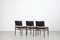 Wooden Chairs with Leatherette Upholstery, Italy, 1960s, Set of 3, Image 4