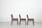 Wooden Chairs with Leatherette Upholstery, Italy, 1960s, Set of 3 3