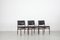 Wooden Chairs with Leatherette Upholstery, Italy, 1960s, Set of 3 2