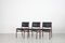 Wooden Chairs with Leatherette Upholstery, Italy, 1960s, Set of 3 7