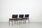 Wooden Chairs with Leatherette Upholstery, Italy, 1960s, Set of 3, Image 8