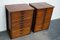 Vintage Dutch Oak Jewelers Drawer Cabinets, 1930s, Set of 2 19