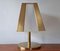 Large Mid-Century Brass Table Lamp, 1970s 4