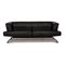 Black Circum Leather Sofa with Function from Cor 1