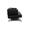 Black Circum Leather Sofa with Function from Cor 11